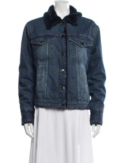 Pre-owned Frame Denim Jacket In Blue