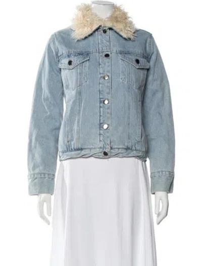 Pre-owned Frame Denim Jacket In Blue