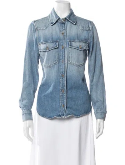 Pre-owned Frame Denim Jacket In Blue