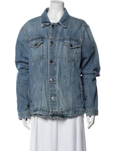Pre-owned Frame Denim Jacket In Blue