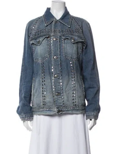 Pre-owned Frame Denim Jacket In Blue