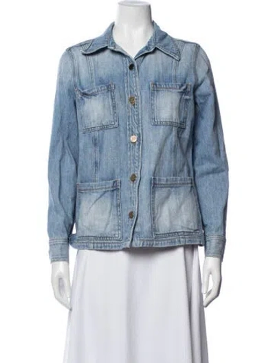 Pre-owned Frame Denim Jacket In Blue