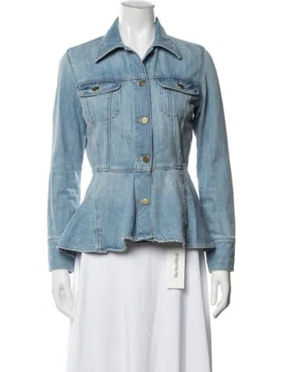Pre-owned Frame Denim Jacket In Blue
