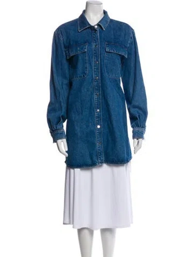 Pre-owned Frame Denim Jacket In Blue