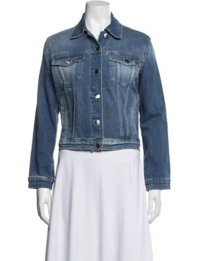 Pre-owned Frame Denim Jacket In Blue