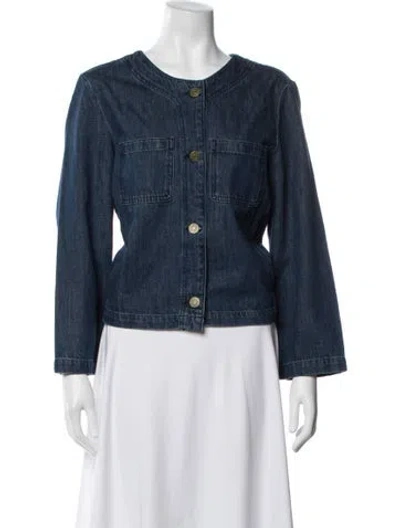 Pre-owned Frame Denim Jacket In Blue