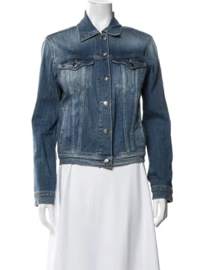 Pre-owned Frame Denim Jacket In Blue