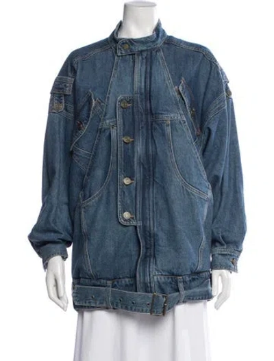 Pre-owned Frame Denim Jacket In Blue
