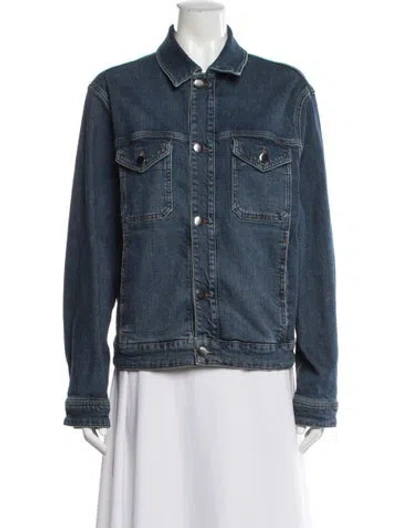 Pre-owned Frame Denim Jacket In Blue