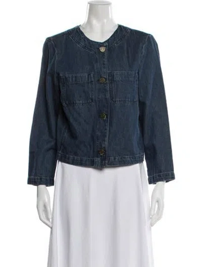 Pre-owned Frame Denim Jacket In Blue