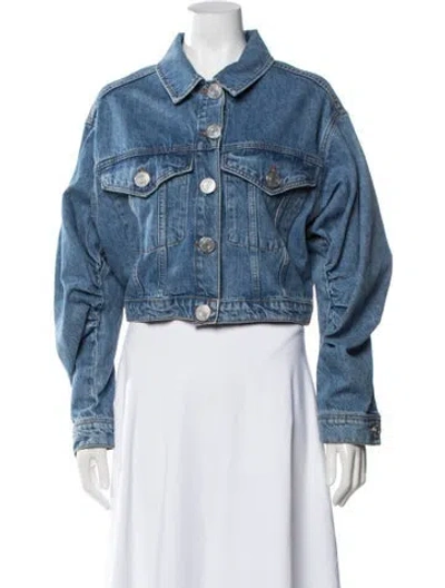 Pre-owned Frame Denim Jacket In Blue