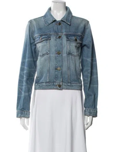 Pre-owned Frame Denim Jacket In Blue