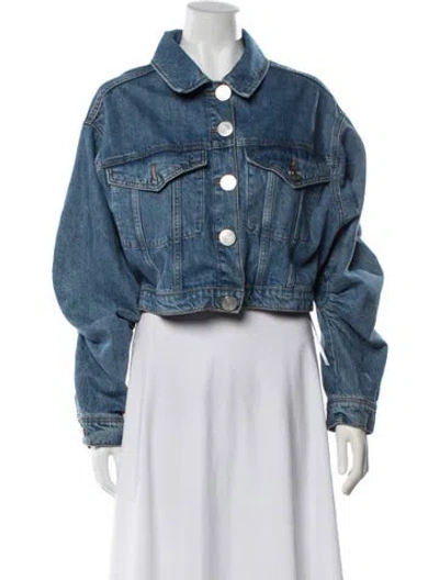 Pre-owned Frame Denim Jacket In Blue