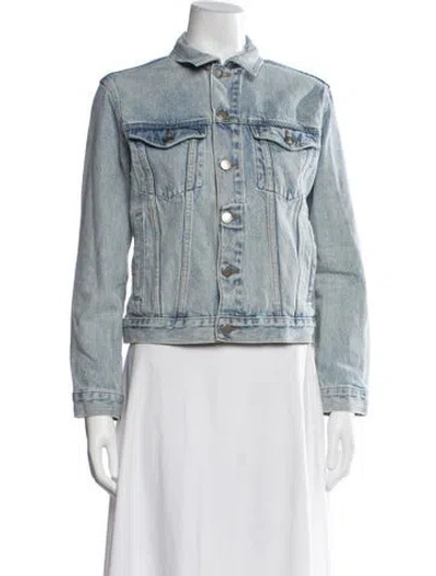 Pre-owned Frame Denim Jacket In Blue
