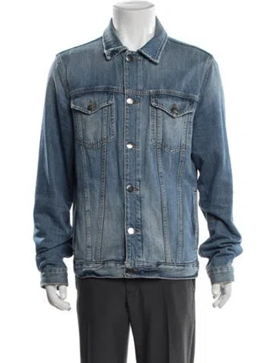 Pre-owned Frame Denim Jacket In Blue