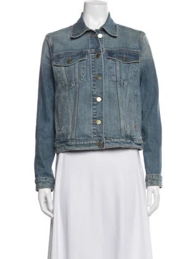 Pre-owned Frame Denim Jacket In Blue