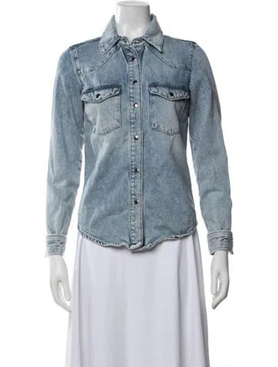 Pre-owned Frame Denim Jacket In Blue