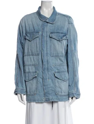 Pre-owned Frame Denim Jacket In Blue