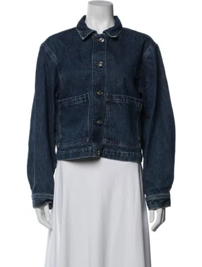 Pre-owned Frame Denim Jacket In Blue