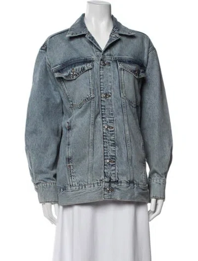 Pre-owned Frame Denim Jacket In Blue