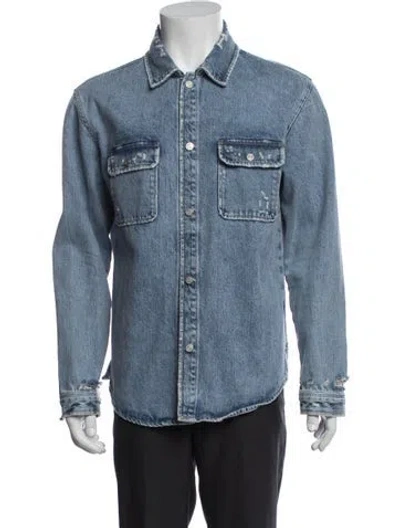 Pre-owned Frame Denim Jacket In Blue