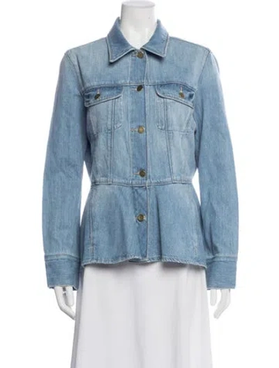 Pre-owned Frame Denim Jacket In Blue