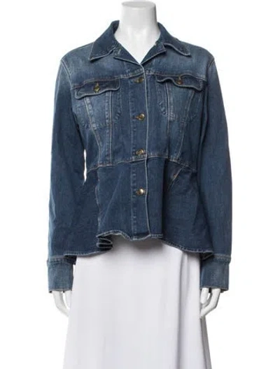 Pre-owned Frame Denim Jacket In Blue