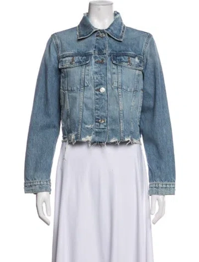 Pre-owned Frame Denim Jacket In Blue