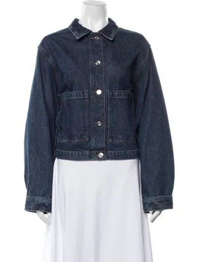 Pre-owned Frame Denim Jacket In Blue