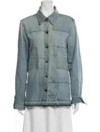 Pre-owned Frame Denim Jacket In Blue