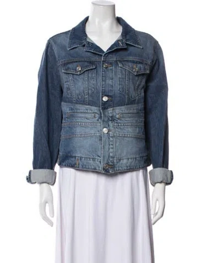 Pre-owned Frame Denim Jacket In Blue