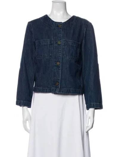 Pre-owned Frame Denim Jacket In Blue
