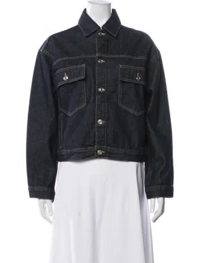 Pre-owned Frame Denim Jacket In Blue