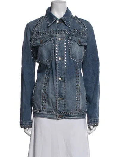 Pre-owned Frame Denim Jacket In Blue