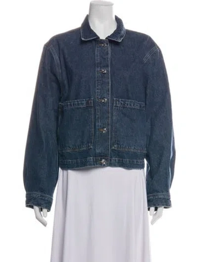 Pre-owned Frame Denim Jacket In Blue