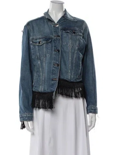 Pre-owned Frame Denim Jacket In Blue