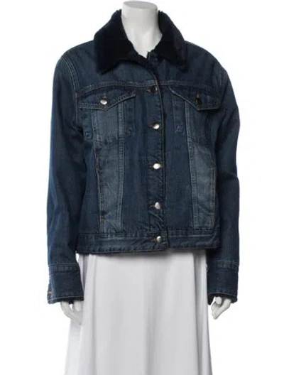 Pre-owned Frame Denim Jacket In Blue