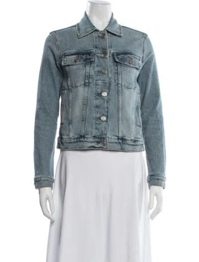 Pre-owned Frame Denim Jacket In Blue