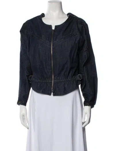 Pre-owned Frame Denim Jacket In Blue