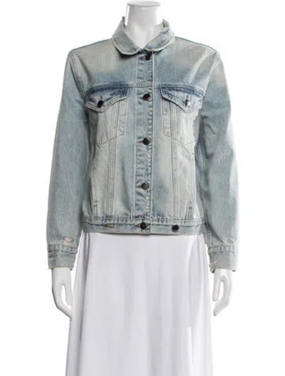 Pre-owned Frame Denim Jacket In Blue