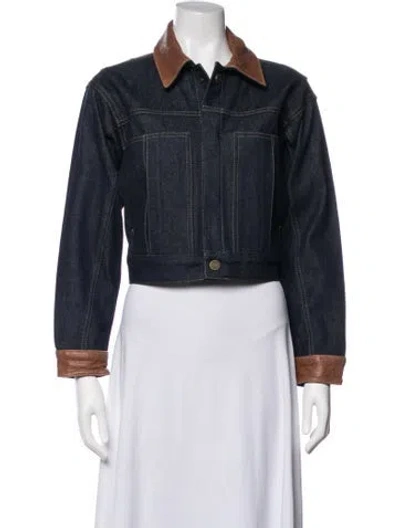 Pre-owned Frame Denim Jacket In Blue
