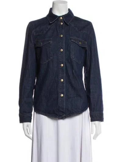 Pre-owned Frame Denim Jacket In Blue