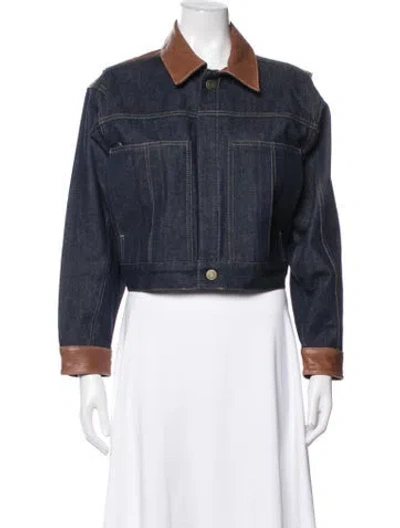 Pre-owned Frame Denim Jacket In Blue