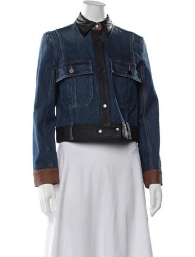 Pre-owned Frame Denim Jacket In Blue