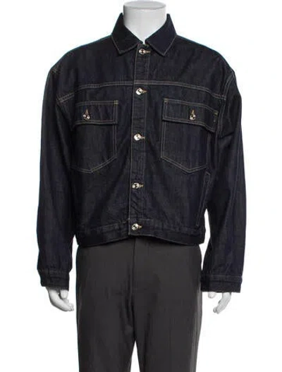 Pre-owned Frame Denim Jacket In Blue