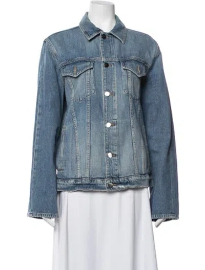 Pre-owned Frame Denim Jacket In Blue