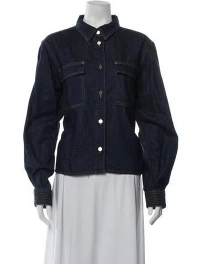 Pre-owned Frame Denim Jacket In Blue