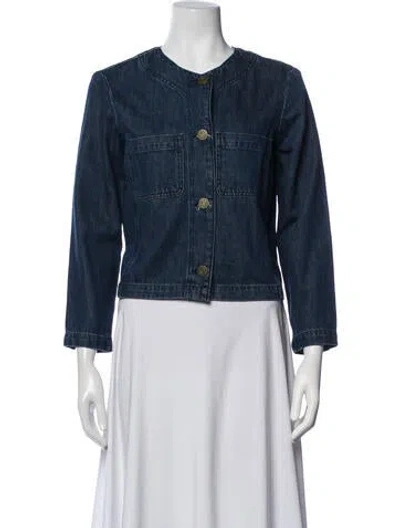 Pre-owned Frame Denim Jacket In Blue
