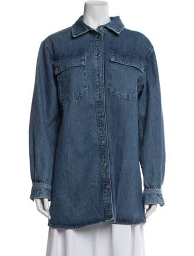 Pre-owned Frame Denim Jacket In Blue