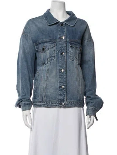 Pre-owned Frame Denim Jacket In Blue